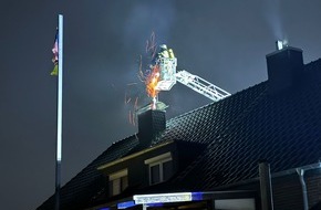 Feuerwehr Kleve: FW-KLE: Kaminbrand in Düffelward