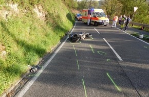 Polizeidirektion Montabaur: POL-PDMT: Motorradunfall mit Personenschaden
