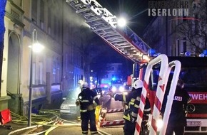 Feuerwehr Iserlohn: FW-MK: Kellerbrand in der Iserlohner Innenstadt