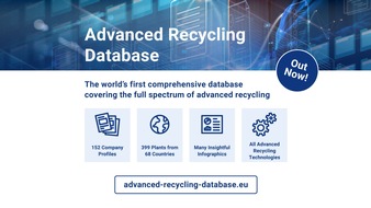 nova-Institut GmbH: nova-Institut pr&auml;sentiert innovative Advanced Recycling Datenbank f&uuml;r strategische Marktentscheidungen