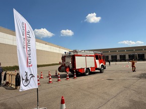 FW LK Esslingen: Geschicklichkeitsfahren der Feuerwehren im Landkreis Esslingen erfolgreich in Aichtal durchgef&uuml;hrt.