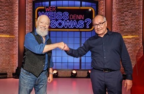 ARD Das Erste: Rätselnde Rentnercops: Bill Mockridge und Hartmut Volle bei "Wer weiß denn sowas?" / Das Wissensquiz vom 1. bis 5. November 2021, um 18:00 Uhr im Ersten