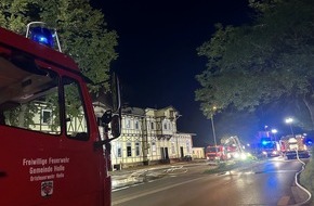 Polizeiinspektion Hildesheim: POL-HI: Brand des Bahnhofsgebäudes in Holle mit einer schwerverletzten Person