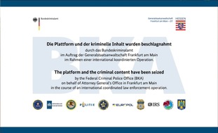 Bundeskriminalamt: BKA: Presseeinladung, Festnahme der mutmaßlichen Verantwortlichen des weltweit zweitgrößten illegalen Online-Marktplatzes im Darknet "WALL STREET MARKET" und Sicherstellung der Server des Marktplatzes