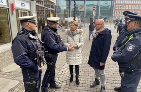 Polizei Münster: POL-MS: Oberbürgermeister und Polizeipräsidentin nehmen Bahnhofsbereich in den Blick
