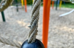 Polizeidirektion Wittlich: POL-PDWIL: Sachbeschädigung am Spielplatz im Kurpark