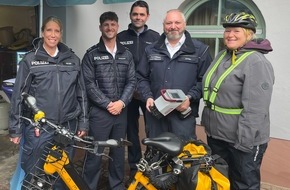 Polizeipräsidium Südhessen: POL-DA: Kreis Bergstraße: Polizei codiert 26 Räder bei Fahrradmesse/Infos zur richtigen Diebstahlsicherung