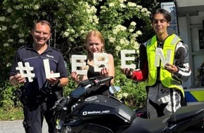 Polizei Paderborn: POL-PB: #LEBEN - Polizei kontrolliert Motorradfahrer - Crash-Krad und Airbag-Weste im Einsatz