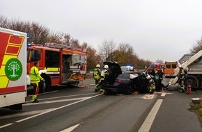 Feuerwehr Bocholt: FW Bocholt: Verkehrsunfall auf der L602