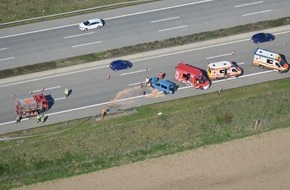 Autobahnpolizeiinspektion: API-TH: Unfall mit sechs Verletzten auf der A 4 bei Ronneburg in Richtung Dresden