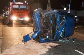 Polizeiinspektion Northeim: POL-NOM: PKW überschlug sich - Fahrer wurde leicht verletzt- (Bild im Anhang)