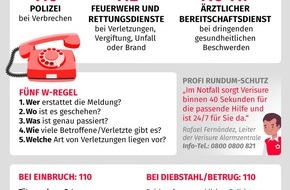 Verisure Deutschland GmbH: Tag des Notrufs 110 und der älteren Menschen am 1. Oktober