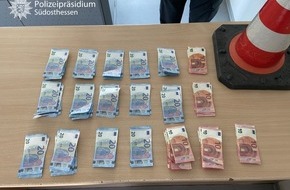 Polizeipräsidium Südosthessen: POL-OF: Spielgeld sprichwörtlich "in Verkehr" gebracht: "Prop Copy"-Geldscheine sichergestellt - Autobahn 3