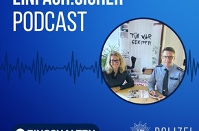 Polizeipräsidium Rheinpfalz: POL-PPRP: Tag des Einbruchschutzes - Neuer Podcast "EINFACH.SICHER" jetzt abrufbar!
