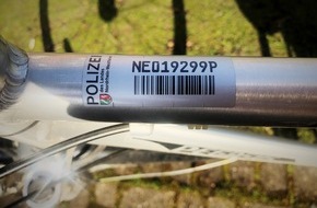 Kreispolizeibehörde Rhein-Kreis Neuss: POL-NE: Mit gestohlenen Fahrrädern unterwegs - Codiertes Fahrrad konnte schnell zugeordnet werden