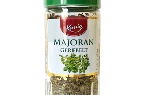 Lidl: Der Hersteller TSI Consumer Goods GmbH informiert über einen Warenrückruf des Produktes "Kania Majoran gerebelt, 10 g".