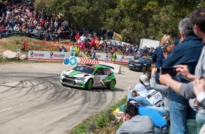 Skoda Auto Deutschland GmbH: SKODA Motorsport mit Jan Kopecký und O.C.Veiby bei der ,Rallye der 10.000 Kurven' auf Korsika (FOTO)
