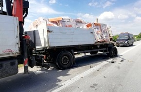 Verkehrsdirektion Mainz: POL-VDMZ: Stau auf der A61 durch Lkw-Unfall