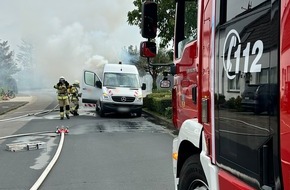 Freiwillige Feuerwehr der Stadt Goch: FF Goch: Fahrzeugbrand durch technischen Defekt