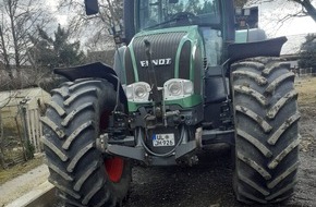 Polizeipräsidium Konstanz: POL-KN: (Neuhausen ob Eck, Lkrs. TUT) Fendt-Traktor von Baustelle gestohlen