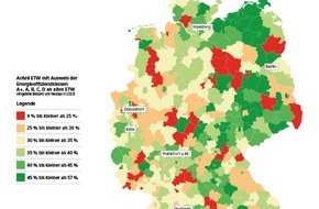 Postbank: Regionalvergleich: Hier zählt Energieeffizienz beim Wohnungskauf