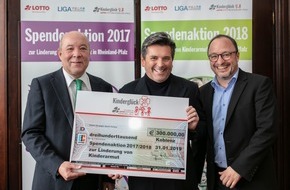 Lotto Rheinland-Pfalz GmbH: Über 300.000 Euro für Projekte gegen Kinderarmut