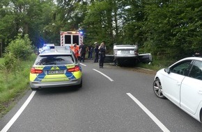 Kreispolizeibehörde Oberbergischer Kreis: POL-GM: 080720-527: Mit Auto überschlagen - zwei Verletzte