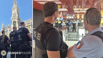 Bundespolizeidirektion München: Bundespolizeidirektion München: Bundespolizei mit dem Einsatzverlauf sehr zufrieden Mehr als 200 Beamtinnen und Beamte im Einsatz - Kaum Probleme im Bahnbereich