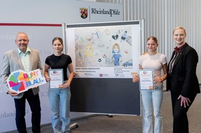 Fotos anbei: Rheinland-Pfalz: Schülerin aus Kirn gewinnt landesweiten Plakatwettbewerb gegen das Komatrinken