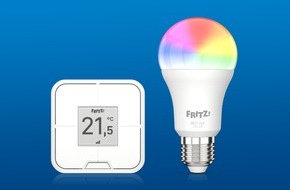 AVM GmbH: Ab sofort verfügbar: LED-Lampe FRITZ!DECT 500 und Vierfach-Taster FRITZ!DECT 440