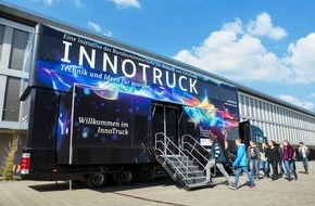 Initiative InnoTruck des Bundesministeriums für Bildung und Forschung (BMBF): InnoTruck beim Wissenschaftsfestival in Stuttgart (02.-04.07.) / Mobile Ausstellung zeigt Hightech zum Anfassen und Mitmachen