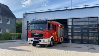 Feuerwehr Velbert: FW-Velbert: Löschzug Tönisheide zieht ins neue Gerätehaus