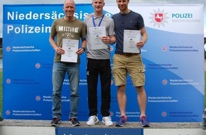 Polizeiinspektion Stade: POL-STD: Niedersächsische Polizeimeisterschaften in der Leichtathletik - Drei Stader auf dem Siegertreppchen