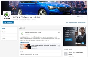 Skoda Auto Deutschland GmbH: SKODA AUTO Deutschland erweitert seine Online-Präsenz um Business-Netzwerke XING und LinkedIn (FOTO)