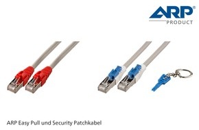 ARP Schweiz AG: Komfort und Sicherheit mit den neuen ARP Kat. 6A Easy Pull und Security Patchkabeln (BILD)