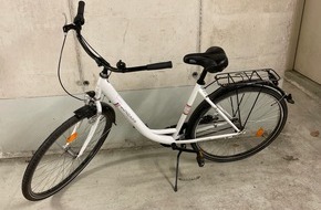 Polizeipräsidium Südhessen: POL-DA: Darmstadt: Fahrrad im Herrngarten sichergestellt / Eigentümer gesucht
