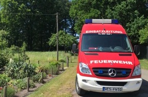 Feuerwehr Schermbeck: FW-Schermbeck: Bombenfund "Im Schwarzen Grund"