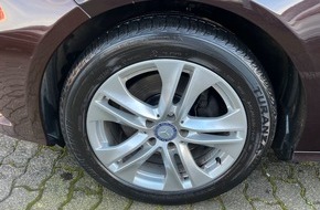 Polizeidirektion Trier: POL-PDTR: Diebstahl von 4x Alufelgen