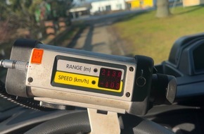 Polizeiinspektion Hameln-Pyrmont/Holzminden: POL-HM: Trauriger Spitzenreiter bei Geschwindigkeitsmessung - über 70 km/h mehr als erlaubt