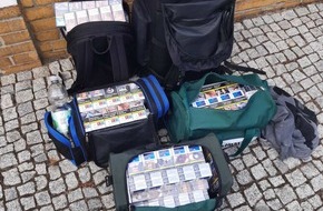 Bundespolizeidirektion Berlin: BPOLD-B: Bundespolizei beschlagnahmt rund 19.000 Zigaretten