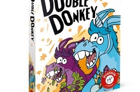 Piatnik: Double Donkey: Wer ist der größte Esel? Buntes Karten-Würfelspiel von Piatnik