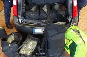 Bundespolizeiinspektion Bad Bentheim: BPOL-BadBentheim: 41 Kilo Marihuana im Wert von über 400.000,- Euro beschlagnahmt