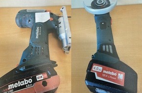 Kreispolizeibehörde Oberbergischer Kreis: POL-GM: 241120-958: Polizei sucht nach Eigentümern von sichergestellten Werkzeugmaschinen