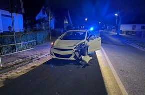 Polizeiinspektion Cuxhaven: POL-CUX: Verkehrsunfallflucht in Schiffdorf-Spaden - Polizei ermittelt flüchtigen Unfallverursacher, welcher ohne Fahrerlaubnis unterwegs war (Foto im Anhang)