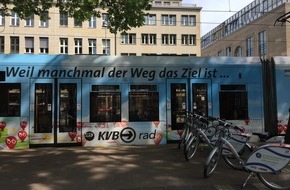Kölner Verkehrs-Betriebe AG: Zwei Jahre KVB-Rad / Fast 1,2 Millionen Ausleihen