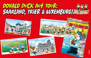 Egmont Ehapa Media GmbH: Micky Maus Magazin 15/2025 bringt Donald Duck ins Saarland, nach Trier und Luxemburg!