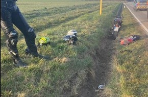Polizeidirektion Landau: POL-PDLD: Barbelroth Motorradfahrerin landet im Straßengraben