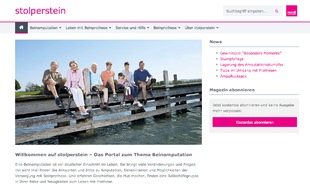 medi GmbH & Co. KG: Neues Informationsportal für Beinamputierte / Frischer Wind auf www.stolperstein.com