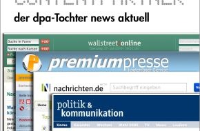 news aktuell GmbH: dpa-Tochter news aktuell jetzt mit mehr als 350 Web-Partnerschaften / Programmierschnittstelle (API) erfolgreich etabliert