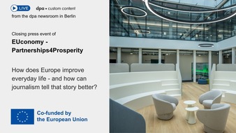 EUconomy - Partnerships4Prosperity: EUconomy closing event: dpa invites to follow livestream on EU cohesion policy in border regions